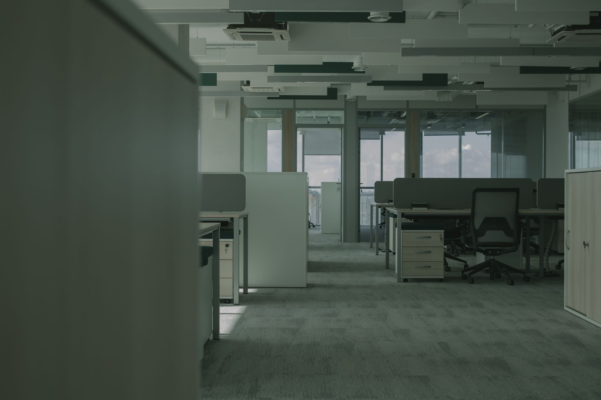 Bright spacious commercial office interior — the kind of building RMS Clean services nightly across the Florida Gulf Coast